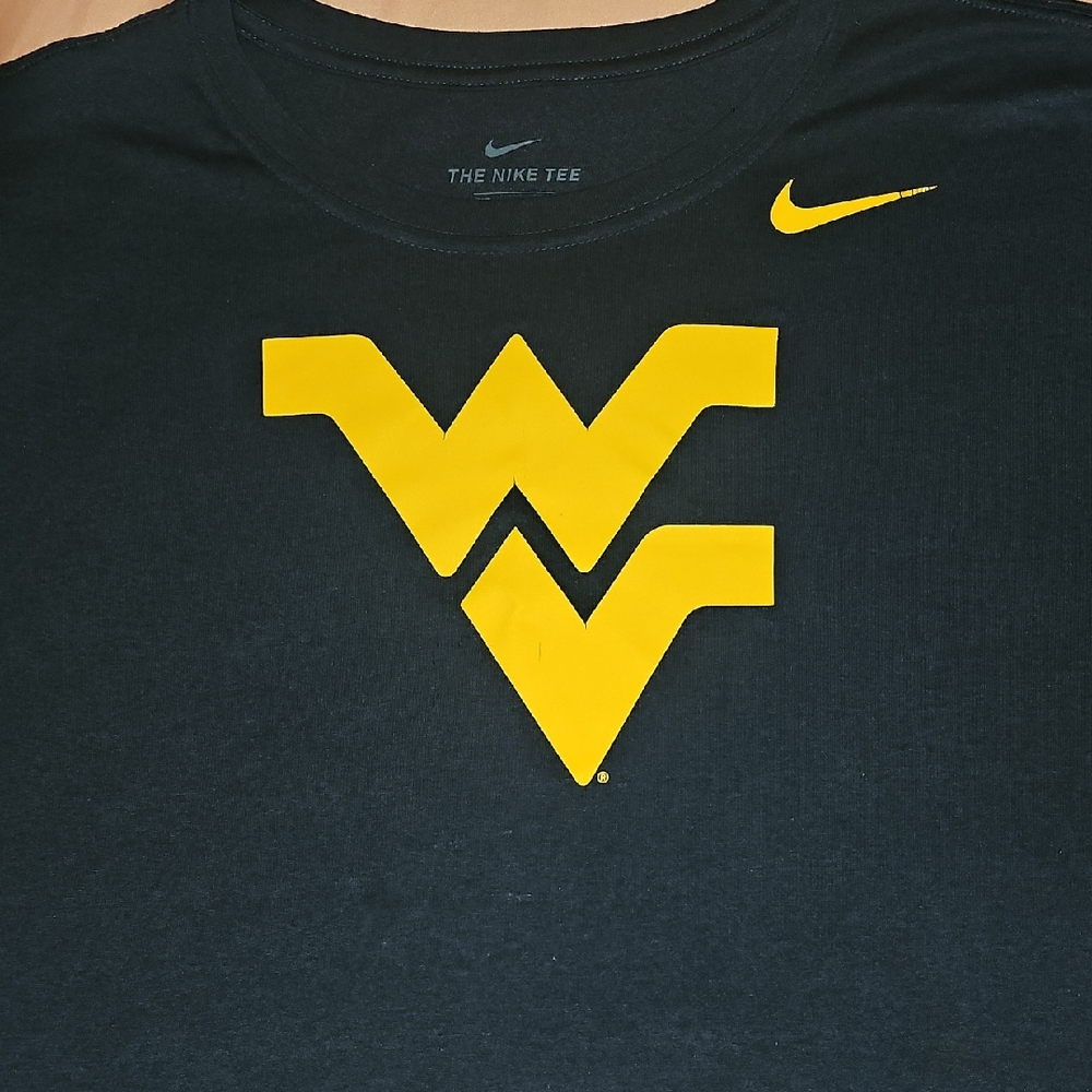 West Virgina Fans And Alums: Nike Navy Blue with Yellow WVU Graphic